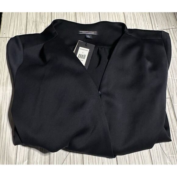NWT‎ Tommy Hilfiger Women's Short Sleeve Jumpsuit. Navy Size 8 - Picture 1 of 8